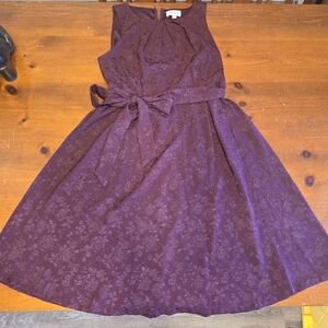 Elle Purple A-Line Sleeveless Formal Dress